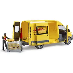 Ігровий набір Bruder Автомобіль MB Sprinter кур'єр DHL з фігуркою 1:16 (02671) - мініатюра 2