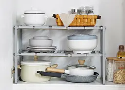 Регульована кухонна полиця — органайзер — Kitchen Rack - мініатюра 4