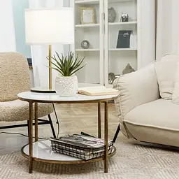 Горщик зі штучною рослиною МВМ My Home, 22 см, бежевий (DH-FLOWERS-13 GREEN/BEIGE) - мініатюра 6