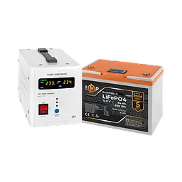 Комплект резервного живлення LP (LogicPower) ДБЖ + літієва (LiFePO4) батарея (UPS В500+ АКБ LiFePO4 819W)