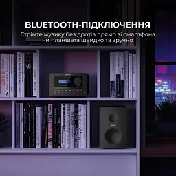 Мікросистема Sharp Micro Sound System Black (XL-B520D(BK)) - мініатюра 8