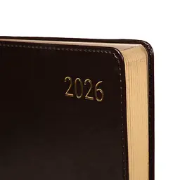 Щоденник записник А5 Leo Planner датований 2026 Aldento темно-коричневий 368 сторінок (252671) - мініатюра 2