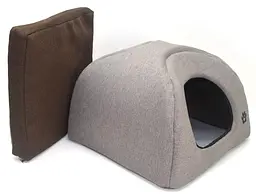 Будиночок юрту для котів та собак Zoo-hunt Loft №2 41х41х37 см бежевий (ZH2503-1) - мініатюра 2
