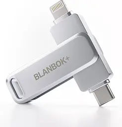 MFi USB-накопичувач 256GB 3-в-1 (USB-C/Lightning/USB) для iPhone 15, iPhone/iPad/Android/PC/ноутбука