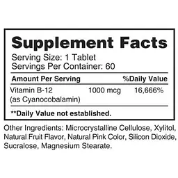 Вітаміни Earths Creation Vitamin B-12 1000 mcg Sublingual 60 таб (1091-818 251) - мініатюра 2