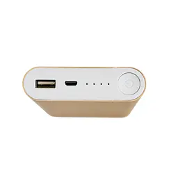 Повербанк зовнішній акумулятор золотистий 20800 mAh Powerbank MLpro 2642 зарядка переносна - мініатюра 3