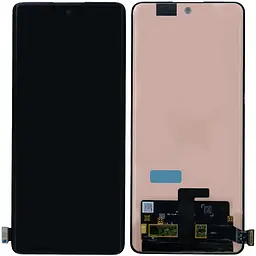 Дисплей Realme 10 Pro+ чорний, Amoled, оригінал PRC