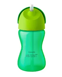 Чашка з трубочкою Philips Avent 12+ міс, зелений, 300 мл (SCF798/01)