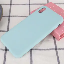 Чохол Silicone Case Full Protective (AA) NO LOGO для Apple iPhone X / XS (5.8) Бірюзовий / Turquoise - мініатюра 2