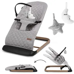 Крісло-гойдалка Kidwell Laro Full Grey/Wooden - мініатюра 3
