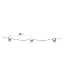 Гірлянда Nowodvorski 7873 Festoon lights E27 10x15W IP65 Bl - мініатюра 3