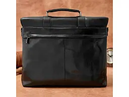 Чоловічий портфель із натуральної шкіри Italico 9225G-38 Чорний 38x29x7 см TONY PEROTTI sum0029079