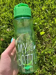 Пляшка для води та напоїв My Bottle 600 мл дорожня пластикова Зелена - мініатюра 2