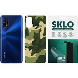Захисна плівка SKLO Back тил Camo для Realme 3 Pro Зелений / Army Green