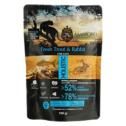 Набір дегустаційного сухого корму для дорослих котів Ambrosia Grain Free 400 г (4 шт. х 100 г) - мініатюра 4
