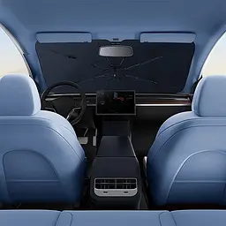 Сонцезахисна парасолька для автомобіля Baseus CoolRide Series (C20656101111-0) Cluster Black - мініатюра 4