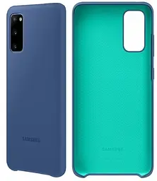 Чохол силіконовий оригінальний Silicone Cover EF-PG980TNEGRU для Samsung Galaxy S20 (6.2") Blue