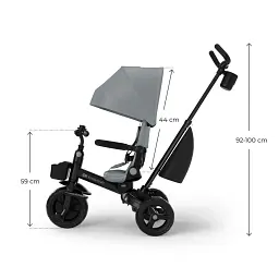 Триколісний велосипед Kinderkraft Aveo 2 Plus Grey (KRAVEO02GRY0000)  - мініатюра 10