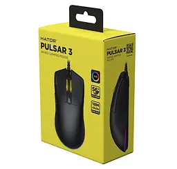 Игровая мышь HATOR HTM-610 Pulsar3 USB ESports Gaming 12000dpi 35G Black - мініатюра 6