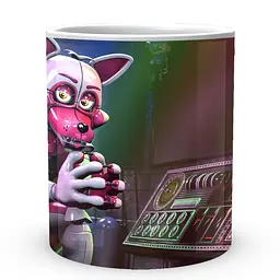 Кухоль GeekLand Five Nights At Freddys П'ять ночей з Фредді Funtime Foxy Сидить FN.02.389 330 мл білий - мініатюра 2