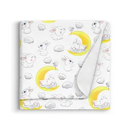 Пелюшки фланелеві Cosas Soft Bunny 80x80 см, білі - мініатюра 2