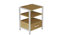 Тумба універсальна Ferrum-decor Вів'єн 1/1 50x41x40 білий ДСП Дуб Артізан 16мм (FRD-104147) - мініатюра 6