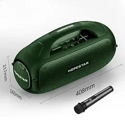 Колонка Hopestar A50 Bluetooth потужна 80 Вт з мікрофоном і ручкою (41750-A50_3453) - мініатюра 4