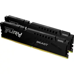 Модуль пам'яті для комп'ютера DDR5 32GB (2x16GB) 5600 MHz Beast Black Kingston Fury (ex.HyperX) (KF556C40BBK2-32)