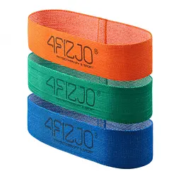 Резинка для фітнесу та спорту 4FIZJO Flex Band із тканини 1-15 кг 3 шт 4FJ0126 (P-5907739310958) - мініатюра 1