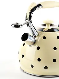 Чайник зі свистком Kamille KM-0695BG 3 л бежевий - мініатюра 9