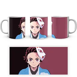 Кухоль GeekLand Kimetsu no Yaiba Клинок, який знищує демонів Танджиро KY 002.27 330 мл білий - мініатюра 4