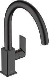 Змішувач Hansgrohe Vernis Shape 260 для кухні Matt Black 71871670 Чорний матовий