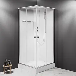 Душовий бокс AM.PM X-Joy 90x90 прозоре скло хром матовий W94C-403-090MT - мініатюра 2