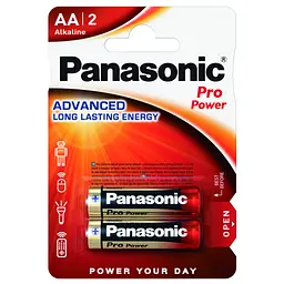Батарейка Panasonic AA PRO POWER x 2 (LR6XEG/2BPR / LR6XEG/2BPU)