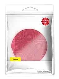 Кабельний органайзер Baseus Colourful Circle Velcro strap 3m червоний (ACMGT-F09) - мініатюра 2