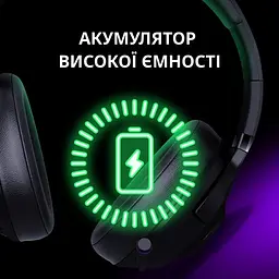 Игровая гарнитура Lorgar Noah 702 Wireless Gaming Headset Black (LRG-GHS702) - миниатюра 12