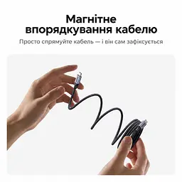 Кабель UGREEN L537 USB-C - USB-C PD 240 Вт 1 м сірий (85973) - мініатюра 3