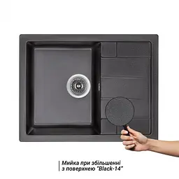 Кухонна мийка Lidz 650x500/200 BLM-14 (LIDZBLM14650500200) - мініатюра 2