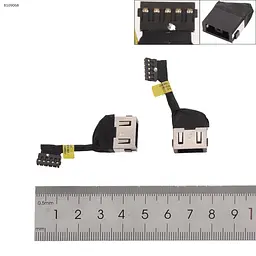 Роз'єм гніздо живлення для Lenovo V130-15IGM V130-15IKB V330-15IKB V330-15ISK, (Square+pin, з дротом/кабелем, 450.0DB01.0001, LV315, 5C10Q60249)