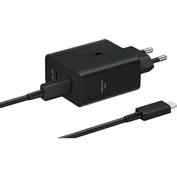 Мережевий зарядний пристрій Samsung 50W Wall Charger + Cable USB-C to USB-C Black (EP-T5020XBEGEU) [117328]