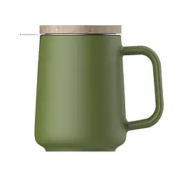 Чашка-заварник U Brewing Mug Wood, 500 мл - Жовтий - мініатюра 5
