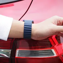 Ремінець силіконовий Hoco iWatch WA07 magnetic 38/40/41 mm dark синій - мініатюра 2