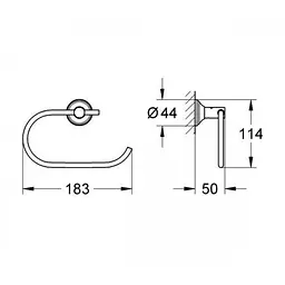Паперотримач Grohe Essentials Authentic 40657001, Хром - мініатюра 2