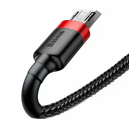 Кабель Baseus Cafule Micro USB 2m (CAMKLF-C91) Red/Black [69672] - мініатюра 4