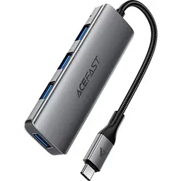 USB-Хаб Acefast J15 3.0 - 4xUSB-A 3.0 1м Black (6974316285908) - мініатюра 2