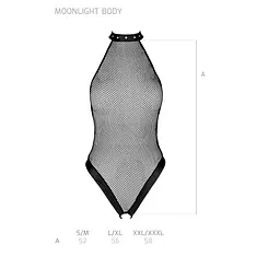 Боді-халтер з відкритим доступом Passion MOONLIGHT BODY XXL/XXXL black - мініатюра 5
