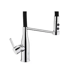 Змішувач для кухні Kroner KRP Ersel - C03111BLK Хром - мініатюра 6