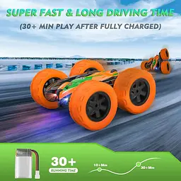Автомобіль з дистанційним керуванням Allaugh для дітей, 2.4G RC двосторонній 4WD - мініатюра 4