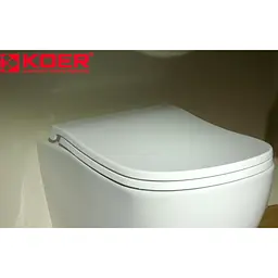 Унітаз підвісний ергономічний Koer TT-0102-T3 520x360x360mm система змиву Tornado 3.0 KR5616, Білий - мініатюра 2