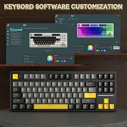 Клавіатура Attack Shark X87 RGB Linear Strawberry Switch Star Black (AS-6972792470429-SB) [166733] - мініатюра 4